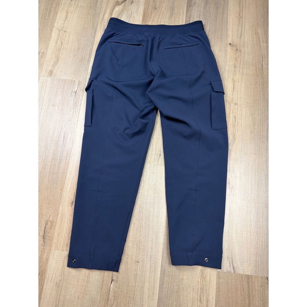 Athleta Endless High Rise Cargo Pants Navy Blue Stretch Travel Utility Women's 8 - Picture 12 of 12